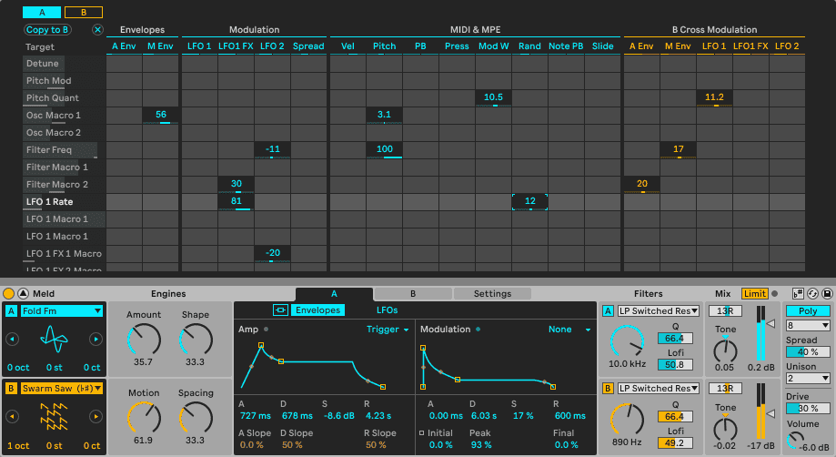 ableton live 12 meld a new synthesizer
